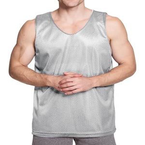 Camiseta sin mangas de malla de poliéster 100% personalizada, camiseta de fitness con sublimación - Product Image 1