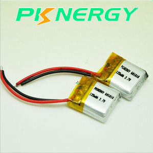 Li-polymer battery 601818 V <strong>3</strong>,7 V 135mAh rechargeable battery for smart watches - Product Image 3