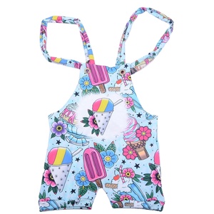 Mono de verano para bebé con logotipo personalizado de fábrica, tejido transpirable, con estampado de perlas y cordón, para niña - Product Image 4