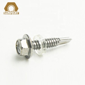 De acero inoxidable de brida hexagonal cabeza-de sems tornillos - Product Image 4
