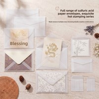 Carte d'invitation de mariage en vélin, papier vélin coloré, enveloppe à fenêtre professionnelle, enveloppe cadeau