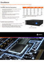 Vertiv Liebert ITA2 1KVA Onduleur triphasé en ligne à transfert 0ms, batterie au plomb-acide, large plage d'entrée 100-288V pour salle informatique