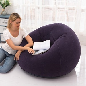 Mori Yuho Flocked Inflatable <b>Bean</b> <b>Bag</b> <b>Sofa</b> Single Size For Adults Leisure Chair - Product Image 3