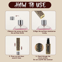 Mini vaporisateur de parfum rechargeable portable, flacon en plastique, format voyage, poche, pompe à parfum, étui, vaporisateur de brume corporelle, récipient à parfum