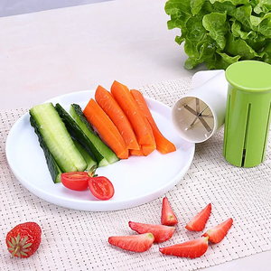 Zenidoo Durable PP Manual Multi-Function <b>Vegetable</b> Chopper Easy Use Home Kitchen Gadget Cucumbers Carrots Tomatoes Slicer - Product Image 2