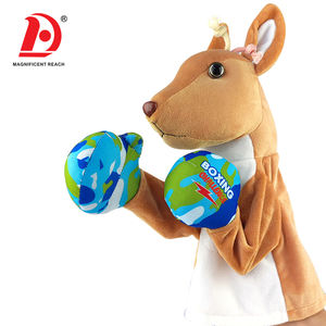 HUADA 2024 Muñeca Canguro Niños DIY Algodón Suave Mono Guante de Boxeo Niño Tiburón Juguete Peluche Dinosaurio Animal Marionetas de Mano - Product Image 3