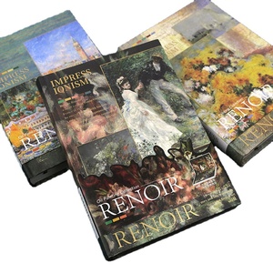 Bìa cứng retro máy tính xách tay màu trang minh họa cổ điển sinh viên <span class=keywords><strong>notepad</strong></span> Ấn Tượng nghệ thuật tinh tế Nhật Ký máy tính xách tay - Product Image 1