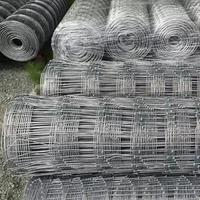 Galvanisé 5-8 Ft Nœud Fixe Cerf Bétail Ferme Clôture en Acier Maille Métallique avec Trous Carrés pour la Gestion des Bovins et Cerfs