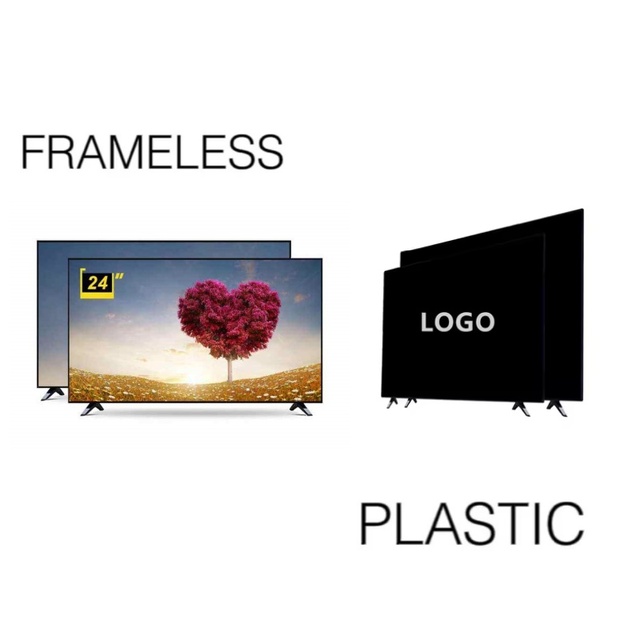 Original Brand New 24 26 32 40 Inch LED Smart HD Flat Television Screen Frameless Android Smart TV WIFI Home Commercial DTV