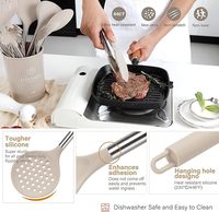 Ensemble de 28 ustensiles de cuisine, outils de cuisine, ustensiles de cuisine antiadhésifs résistants à la chaleur, ustensiles de cuisine en silicone