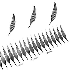 Extensiones de Pestañas de Espiral Cómica Pre-fabricadas, Súper Suaves, de 12 Filas, de 8-15 mm, con Logotipo Personalizado Pinky Leem, para Salón de Belleza - Product Image 4