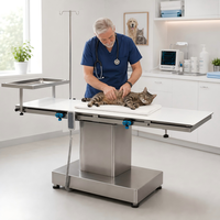 Table d'opération vétérinaire pour clinique vétérinaire XY ACS05, table de chirurgie électrique avec plateau latéral et commande manuelle