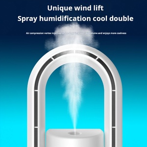 พัดลมระบายอากาศในครัวเรือนแบบไร้ใบพัดชาร์จ USB เดสก์ท็อปพลาสติกเสียงรบกวนต่ำสำหรับหอพักนักเรียน - Product Image 6