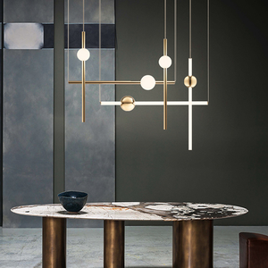 Nuevo diseño Led iluminación Interior moderno decoración oro acabado bronce hierro racimo colgante lámpara - Product Image 3