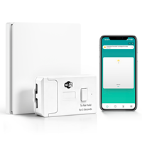 Récepteur 1CH AC Tuya RF433/WiFi/ZigBee, kit de commutateur cinétique sans fil pour Alexa Google, contrôle à distance des lumières, interrupteur mural