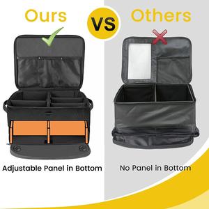 Foldable Trunk Organizer Nylon 8-11 Compartments Car Storage <b>Box</b> For Golf <b>Gear</b> And Shoes - Product Image 3
