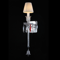 Lustre en cristal de luxe européen VH, hauteur réglable, pour plafond. Style moderne simple et luxueux, luminosité élevée, angle de faisceau de 360°, CRI