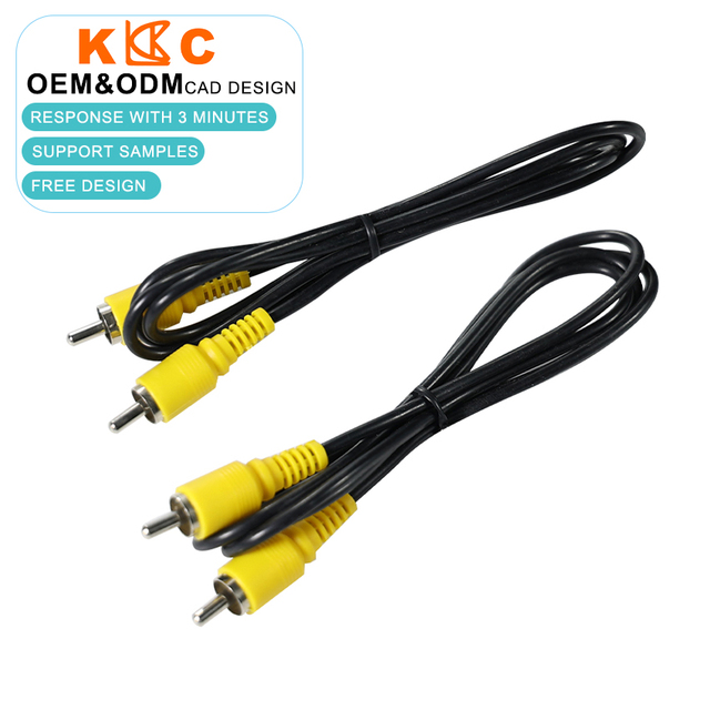 High-Quality RCA Cable Nickel-Plated Stereo Audio Video Cord for Home Theater Speaker TV DVD