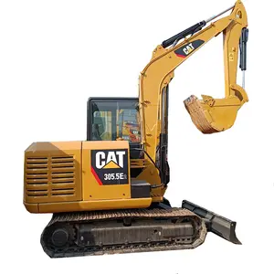 5.5ton kullanılan Mini hidrolik kedi 305.5 ekskavatör Caterpillar 305.5E satılık çok fonksiyonel