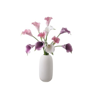 ดอกคาลล่าลิลลี่ประดิษฐ์ CallaFloral ดอกไม้พลาสติกตกแต่งภายใน สีขาว ชมพู ม่วง เหลือง ส้ม เขียว ก้านเดี่ยว MW01421 - Product Image 5