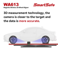 Machine d'alignement de roues portable SmartSafe WA613, aligneur de roues magnétique sans fil 3D