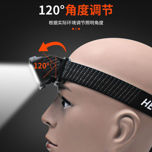 Headlamp <b>Led</b> Rechargeable 2000 Maha Adjustable Headband <b>Motion</b> <b>Sensor</b> 100 199M Range Outdoor <b>Lighting</b> - Product Image 5