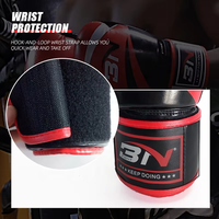 Gants de MMA BN 8-16 oz avec fermeture auto-agrippante en cuir PU pour l'entraînement de boxe, le sparring, le punching et le fitness
