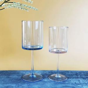 Verres à champagne rectangulaires modernes en acrylique multi-spécifications, décoration intérieure, prix de gros, impression de logo personnalisé, événements festifs - Product Image 1