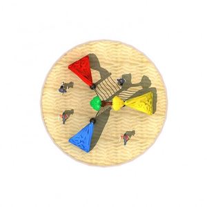 Muro de Escalada de Plástico de Tres Paneles para Niños, para Jardín Pequeño - Product Image 2