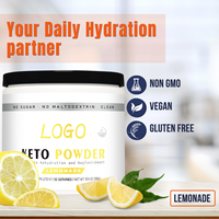 Poudre d'électrolyte Keto OEM/ODM | Saveur de citron sans sucre | Stimule l'hydratation et l'énergie pour un mode de vie à faible teneur en glucides
