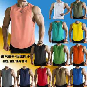 Chaleco Deportivo de Verano para Hombre, Transpirable, de Secado Rápido, Color Sólido, Sin Mangas, para Fitness y Ocio - Product Image 2