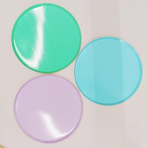 DAMAI Special Shaped Colorful 9inch Birthday Party <b>Tableware</b> Plain Colour <b>Disposable</b> Party Paper Plate - Product Image 4