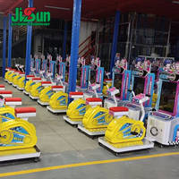 Machine de jeu d'arcade pour enfants, vélo à monnayeur avec lumières LED vibrantes pour parc à thème