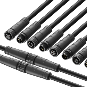 Nam để nữ cắm IP68 không thấm nước M12 đúc kết nối với 20cm cáp cao su cho ngoài trời đèn ổ cắm - Product Image 6