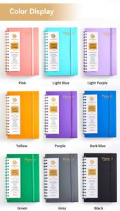 Custom 2025 <b>A5</b> PU Leather Spiral <b>Planner</b> Journals Daily Weekly Diary Notebooks with 100 Inner Sheets Thread Sewing Binding - Product Image 4