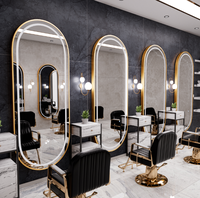 Miroir mural moderne en verre pour salon de coiffure, style célébrité, simple face, pour chambre à coucher