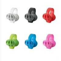 Topk — enrouleur de câble de bureau multi-usages, support en Silicone, pour organiser les écouteurs, Clip de gestion, chargeur, à 3 fentes