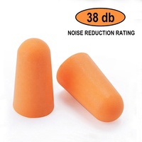 Bouchons d'oreille jetables en mousse PU emballés individuellement Bouchons d'oreille souples à rebond lent