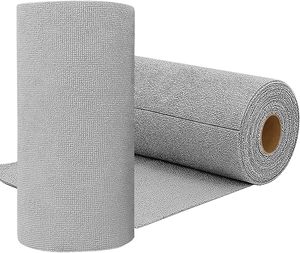 Chiffon en microfibre réutilisable en rouleau, lavable, ultra absorbant, gris, pour le nettoyage de la vaisselle, de la voiture, de la maison, de la cuisine, du garage et de l'automobile - Product Image 4