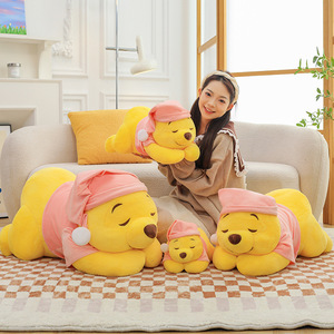Peluche Animale di Cartone Animato, Bambola Carina, <span class=keywords><strong>Winnie</strong></span> the <span class=keywords><strong>Pooh</strong></span> Sdraiato, Giocattolo di Peluche all'Ingrosso per Macchine a Pinza e Sale Giochi - Product Image 3