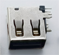 Ordinateur populaire 4p USB A Socket R/A Short body Dip Type connecteur USB femelle fabricant de prise usb