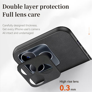 Funda de cuero de piel de oveja para Realme C53 TPU Soft TPU Border Leather Back Mobile Cover - Product Image 4