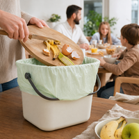 Sacs de compostage pour cuisine ODM, sacs à déchets alimentaires en PBAT PLA avec couleur, taille, épaisseur et emballage personnalisés