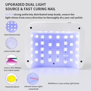 เครื่องอบเล็บ UV LED แบบพกพาไร้สาย 42 หลอด LED ชาร์จไฟได้ พร้อมหน้าจอสัมผัส สำหรับเจลทุกชนิด อุปกรณ์ทำเล็บมืออาชีพ - Product Image 3