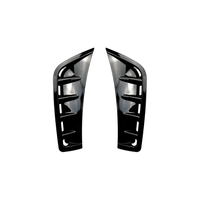 Autocollant de Voiture Noir Brillant et Motif Carbone en ABS pour Prise d'Air Avant, Compatible avec Mercedes-Benz X253 C253 GLC260 300 2020+