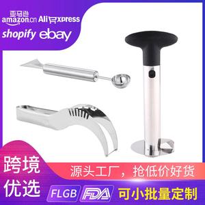 Stainless Steel Pineapple Knife Watermelon Flesh Remover Peeler Scoop Fruit Vegetable <b>Tool</b> Set 1 Piece <b>Boxed</b> - Product Image 4