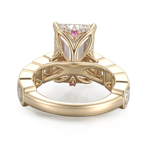 Original 18k gold <b>ring</b> designed by the factory, large lab grown diamond jewelry custom <b>ring</b> suitable for <b>men</b> and women's wedding - Product Image 2