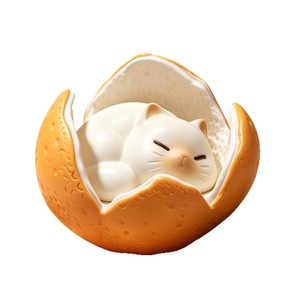 Caja Sorpresa de Figuras de Resina Yu Mo Unspeakable Cat, Adornos de Animales de Dibujos Animados para Decoración del Hogar, Regalo - Product Image 2