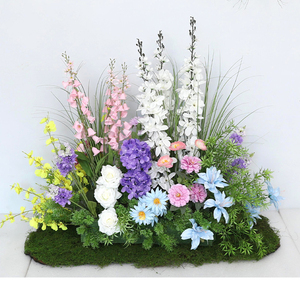 Decoración de arco de boda de flor de loto de seda blanca artificial realista al por mayor para varios Día de Acción de Gracias Día DE LA Madre - Product Image 3