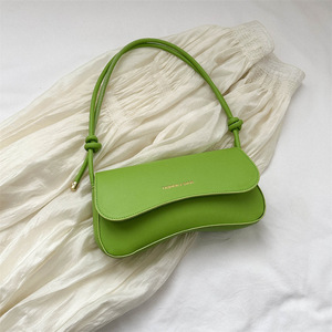 Bolsa Francesa Vintage de Cor Sólida 2024 Twinkle, Bolsa de Ombro Minimalista Pequena e Quadrada - Product Image 4